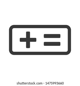 Plus icon template color editable. Plus symbol vector sign isolated on white background.
