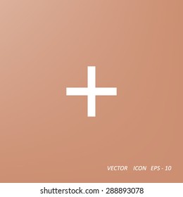 plus icon, vector