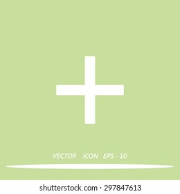 plus icon, vector