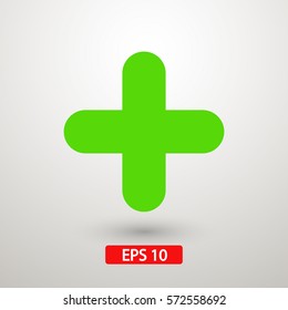 Plus icon vector