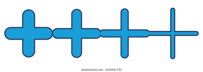 Plus Icon vector. Add plus icon