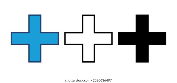 Plus Icon vector. Add plus icon