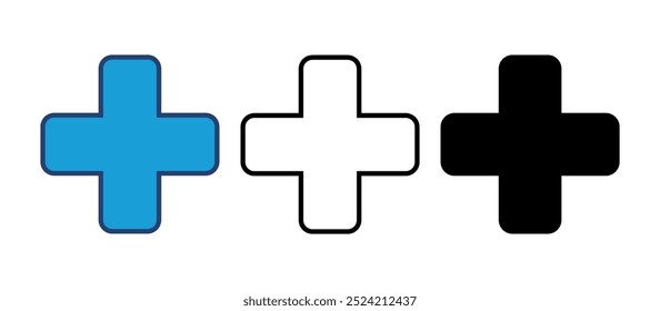 Plus Icon vector. Add plus icon