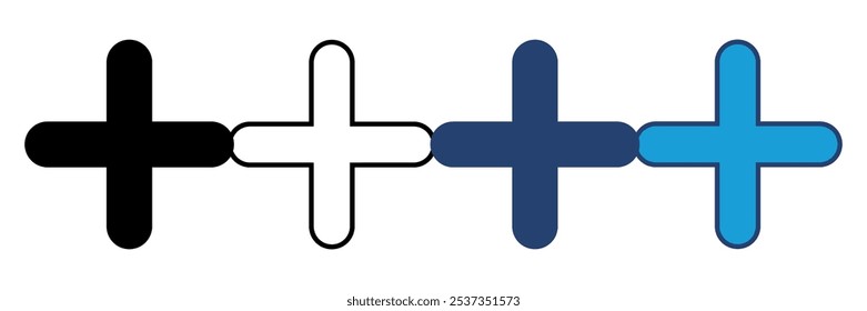 Plus Icon vector. Add plus icon