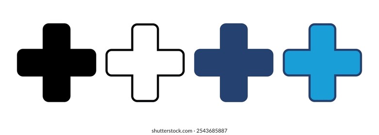 Plus Icon vector. Add plus icon