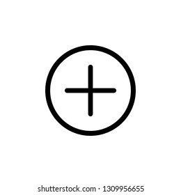 Plus Icon vector. Add icon. Addition sign. Medical Plus icon