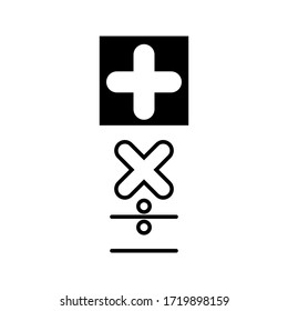 Plus Icon vector. Add icon. Addition sign. Medical Plus icon. vector illustration on white background
