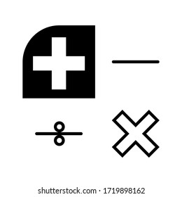 Plus Icon vector. Add icon. Addition sign. Medical Plus icon. vector illustration on white background