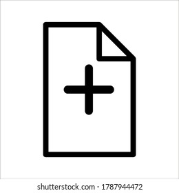 Plus Icon vector. Add icon. Addition sign. Medical Plus icon. vector illustration on white background