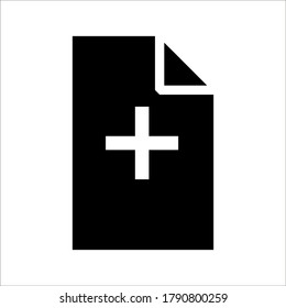 Plus Icon vector. Add icon. Addition sign. Medical Plus icon. vector illustration on white background