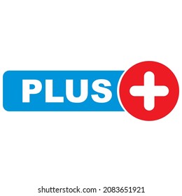 Plus Icon vector. Add icon. Addition sign