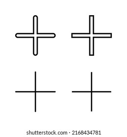 Más vector de icono. Añadir signo más y símbolo