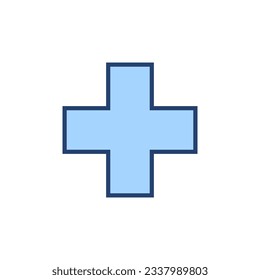 Plus icon vector. Add plus sign and symbol