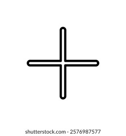 Plus icon vector. Add plus sign and symbol