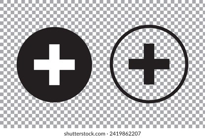 Plus Symbolvektor. Symbol kreuzen, Logo hinzufügen, Symbol hinzufügen. Medizinisches Plus Symbol, Artikel hinzufügen , Symbol für positive Zeichen-Linie für Apps und Websites