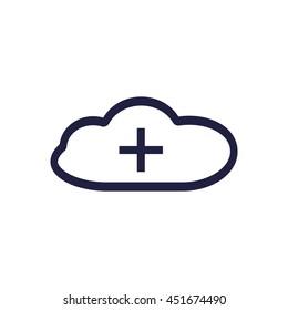 Plus Icon, vector, icon flat