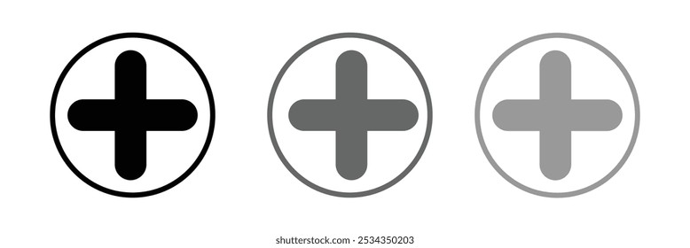 Plus Icon vector. Medical Plus icon. Vector Illustration .