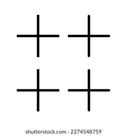 Más ilustración vectorial de icono. Añadir signo más y símbolo