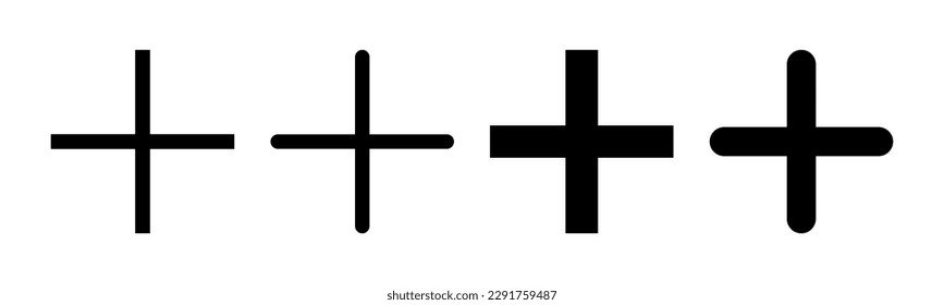 Plus Icon vector illustration. Add plus sign and symbol