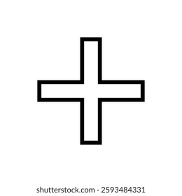 Plus Icon vector illustration. Add plus sign and symbol