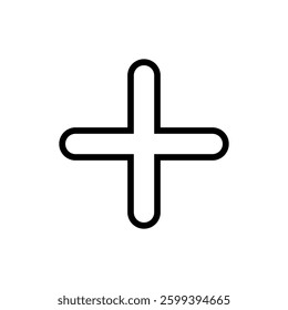 Plus Icon vector illustration. Add plus sign and symbol