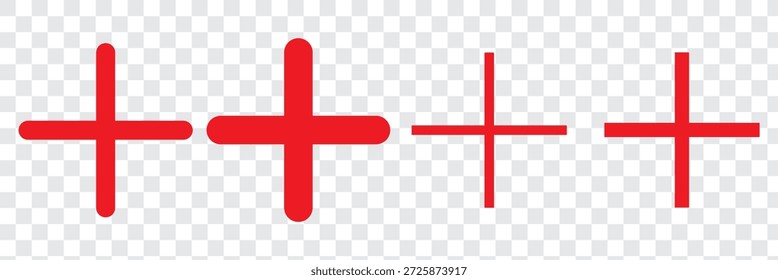Plus Icon vector illustration. Add plus sign and symbol
