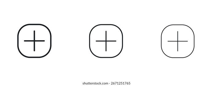 Más icono de Ilustración vectorial eps. Ilustraciones de esquema de Vector