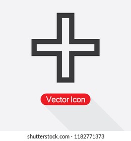 Plus Icon Vector Illustration Eps10