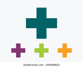 Plus icon vector illustration EPS10