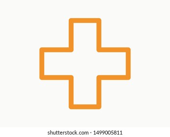 Plus icon vector illustration EPS10