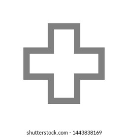 Plus Icon - Vector Illustration Logo Template.