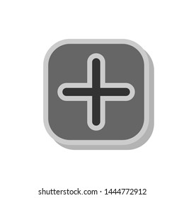 Plus Icon - Vector Illustration Logo Template.