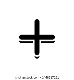 Plus Icon - Vector Illustration Logo Template.