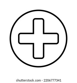 Plus icon vector illustration logo template for many purpose.