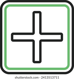 Plus icon vector image. Suitable for mobile application web application and print media.