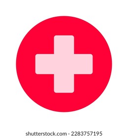 icono Plus. Ilustración aislada del vector