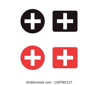 Plus icon. Plus vector icon. medical care icon vector. Add icon