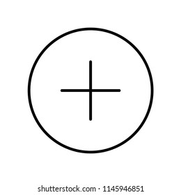 Plus icon vector icon. Simple element illustration. Plus symbol design. Can be used for web and mobile.