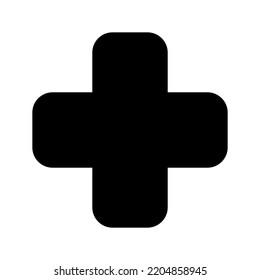 Plus Icon Vector Symbol Design Illustration