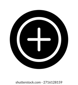 Ilustración de diseño de símbolo de Vector de icono Plus