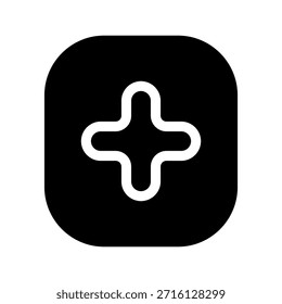 Ilustración de diseño de símbolo de Vector de icono Plus