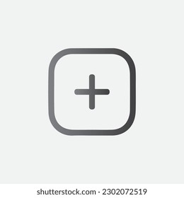 Plus Icon Vector Symbol Editable