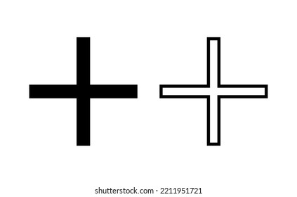 Plus Icon vector for web and mobile app. Add plus sign and symbol