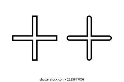 Plus Icon vector for web and mobile app. Add plus sign and symbol