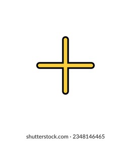 Plus Icon vector for web and mobile app. Add plus sign and symbol