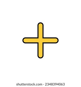 Plus Icon vector for web and mobile app. Add plus sign and symbol