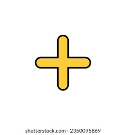Plus Icon vector for web and mobile app. Add plus sign and symbol