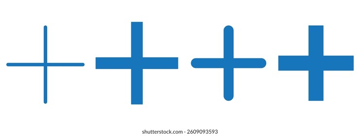 Plus Icon vector for web and mobile app. Add plus sign and symbol