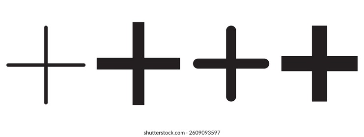 Plus Icon vector for web and mobile app. Add plus sign and symbol