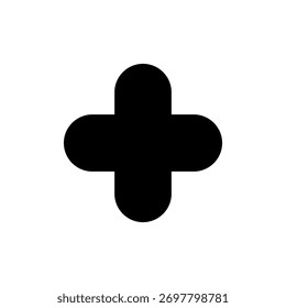 Vetor de ícone Plus para aplicativo móvel e Web. Adicionar sinal de adição e símbolo